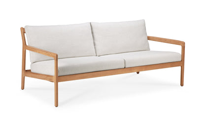 ethnicraft teak jack outdoor sofa 2-seater off white