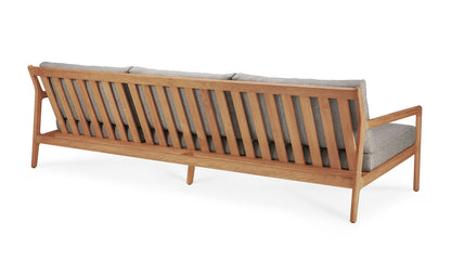 ethnicraft teak jack outdoor sofa 3-seater mocha