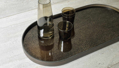 ethnicraft Bronze Mirror oblong tray m group