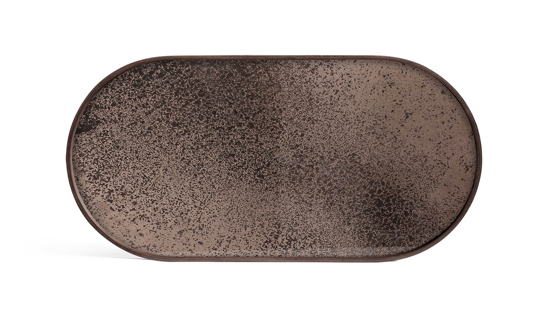 ethnicraft Bronze Mirror oblong tray m