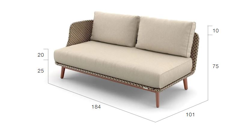 Dedon Mbarq Sofa Skizze