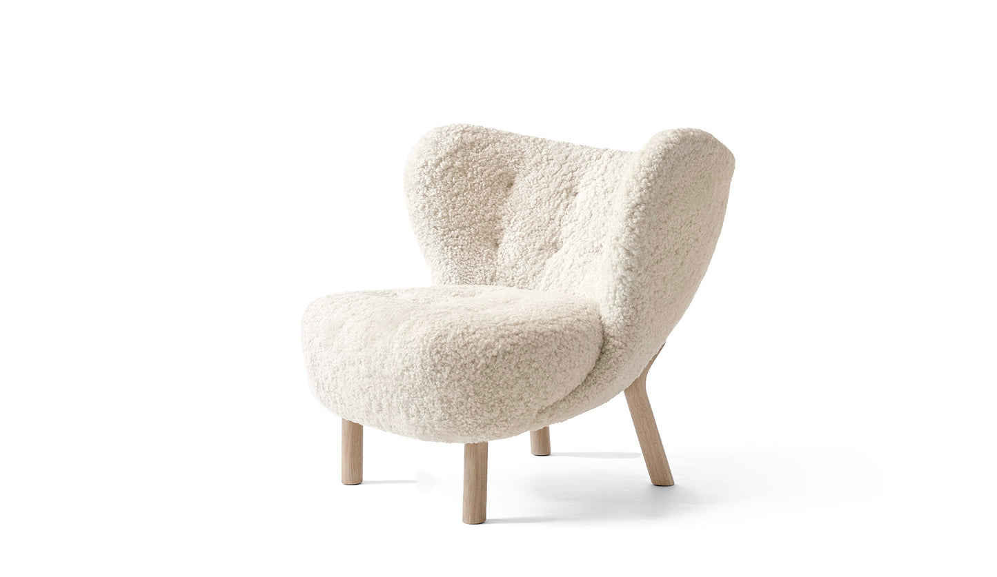 &tradition Little Petra Loungesessel | Schafffell moonlight - oak