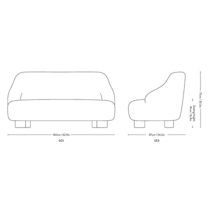 &tradition Margas LC3 Sofa sketch