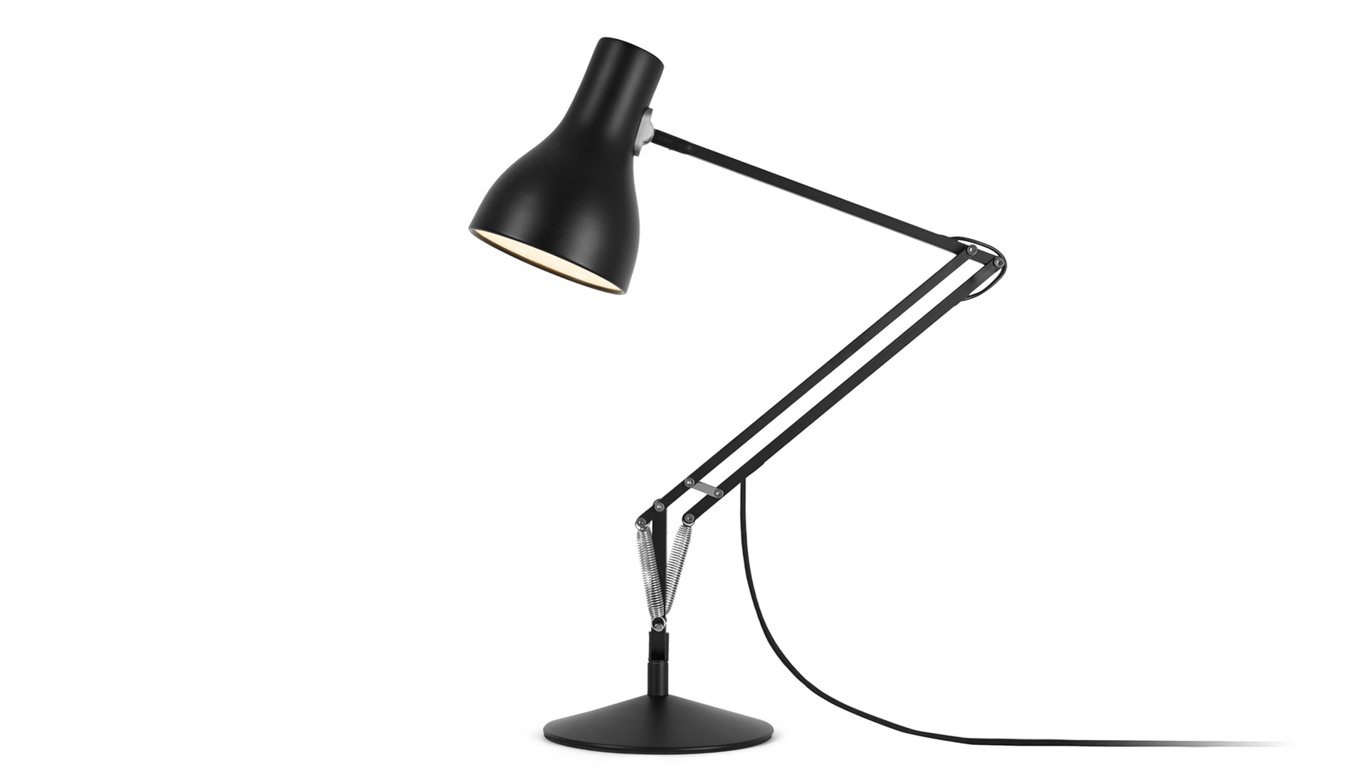 anglepoise type 75 desk jet black