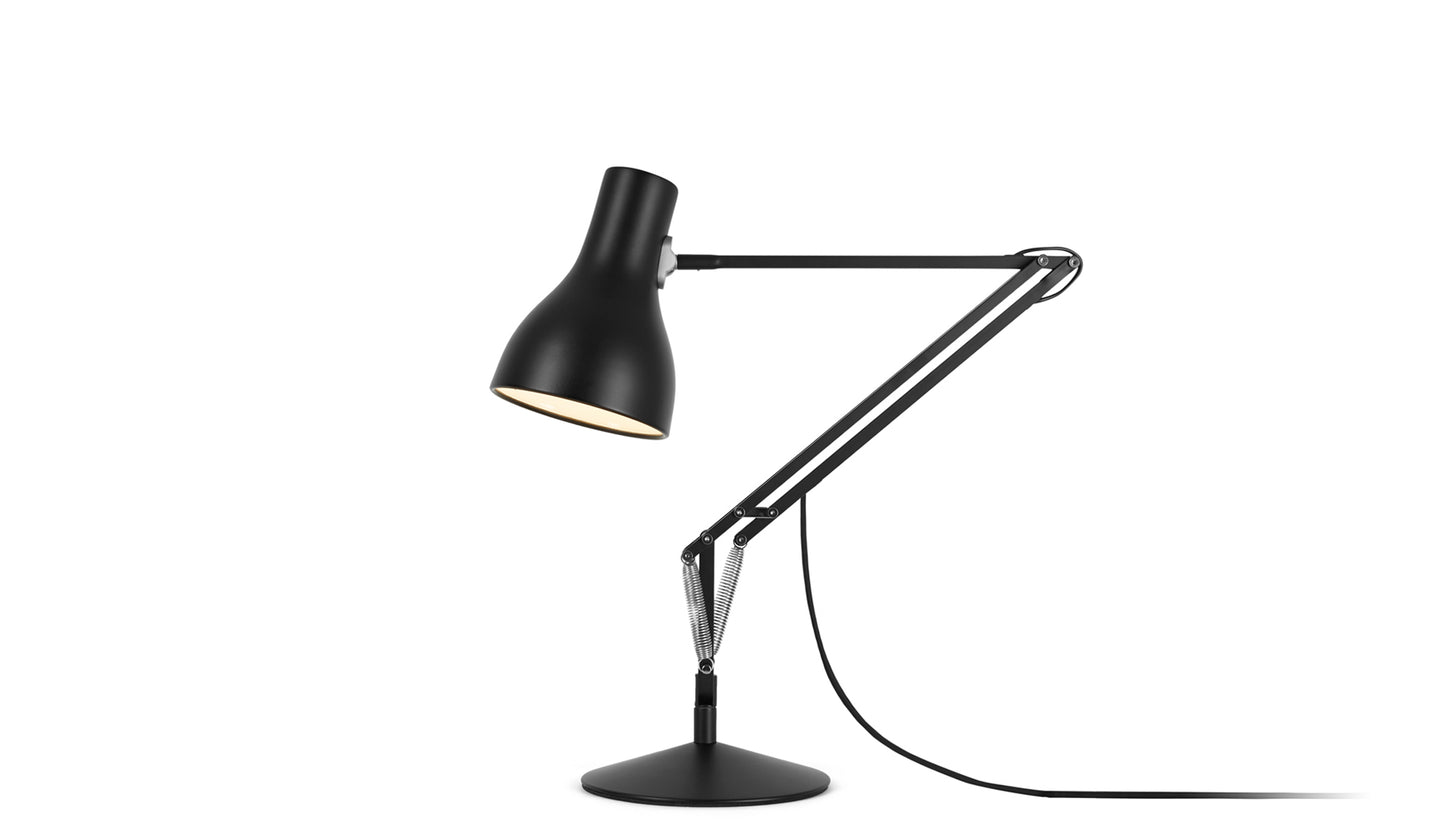 anglepoise type 75 desk jet black