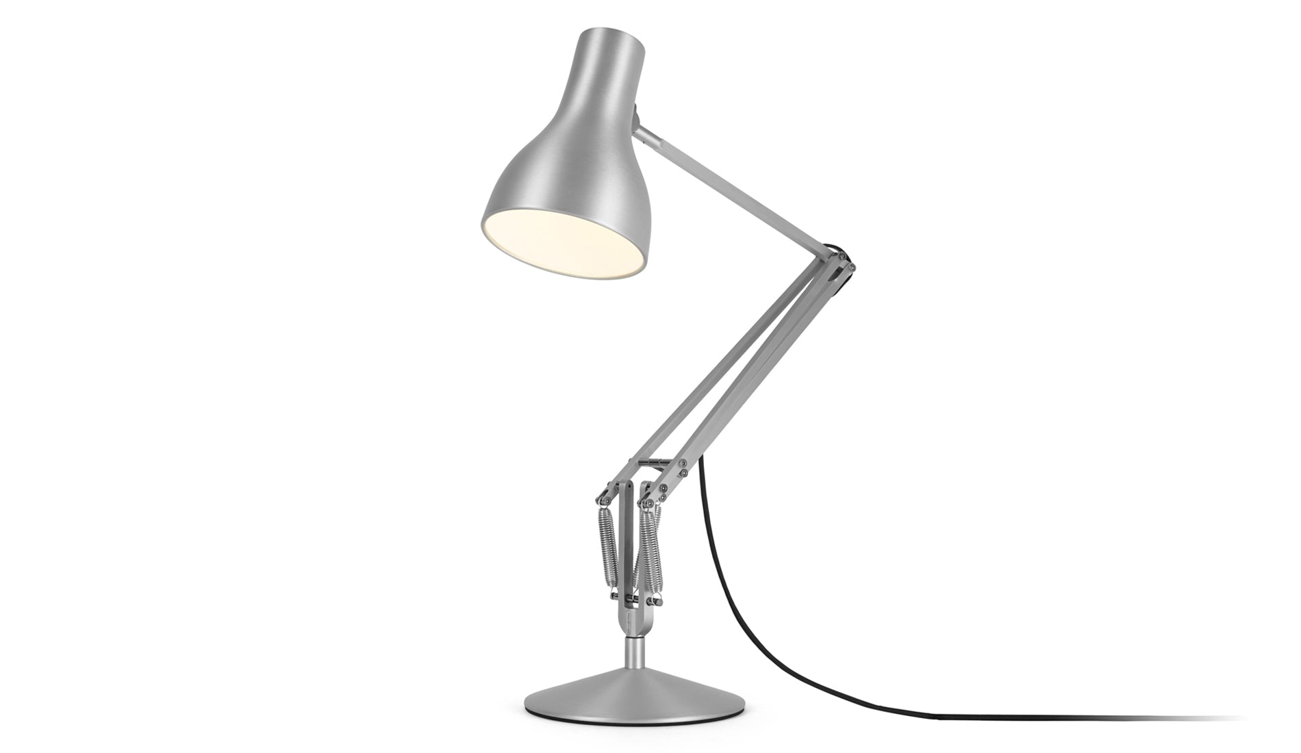 anglepoise type 75 desk silver lustre