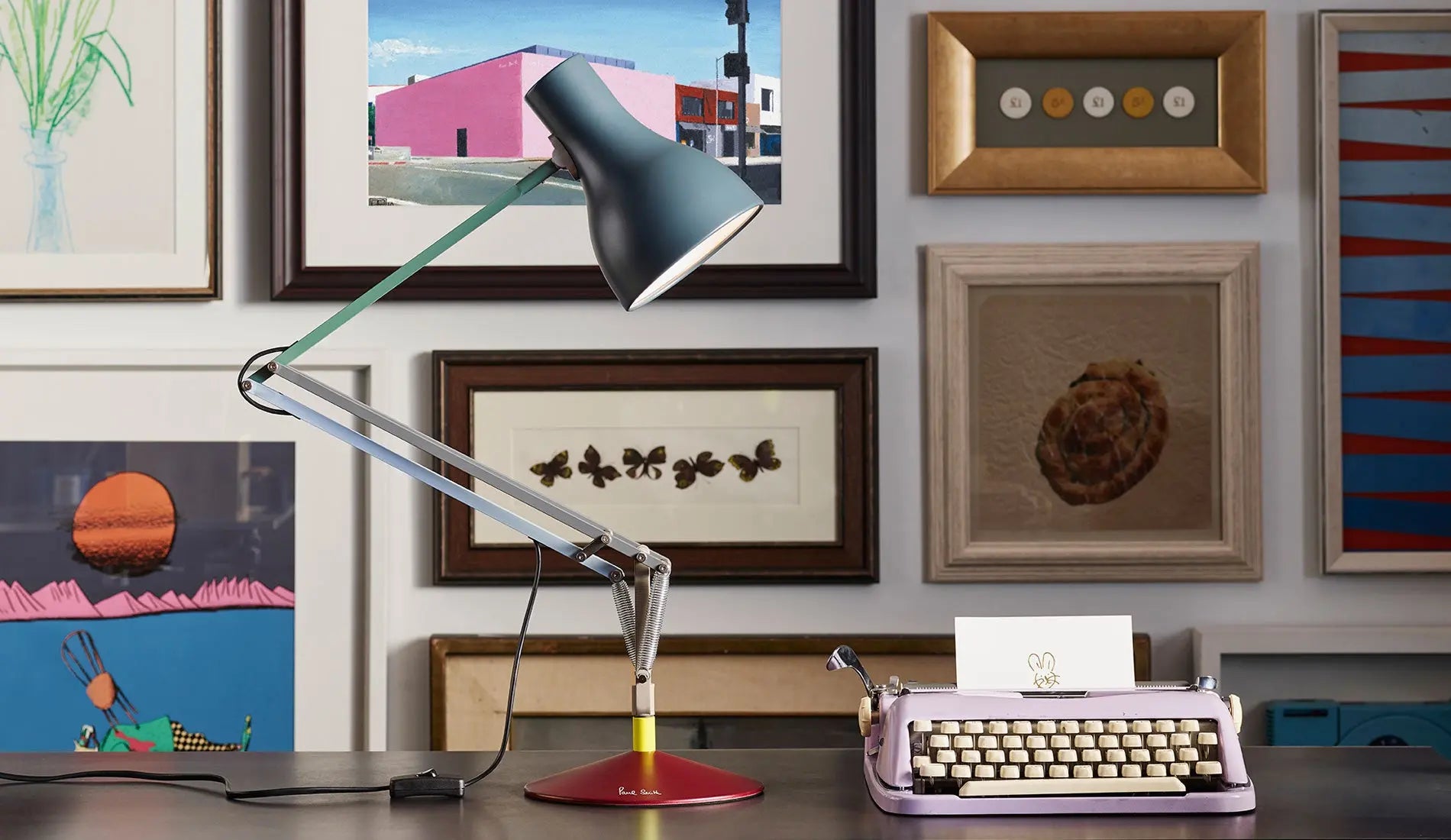 Anglepoise + Paul Smith Type 75 desk group