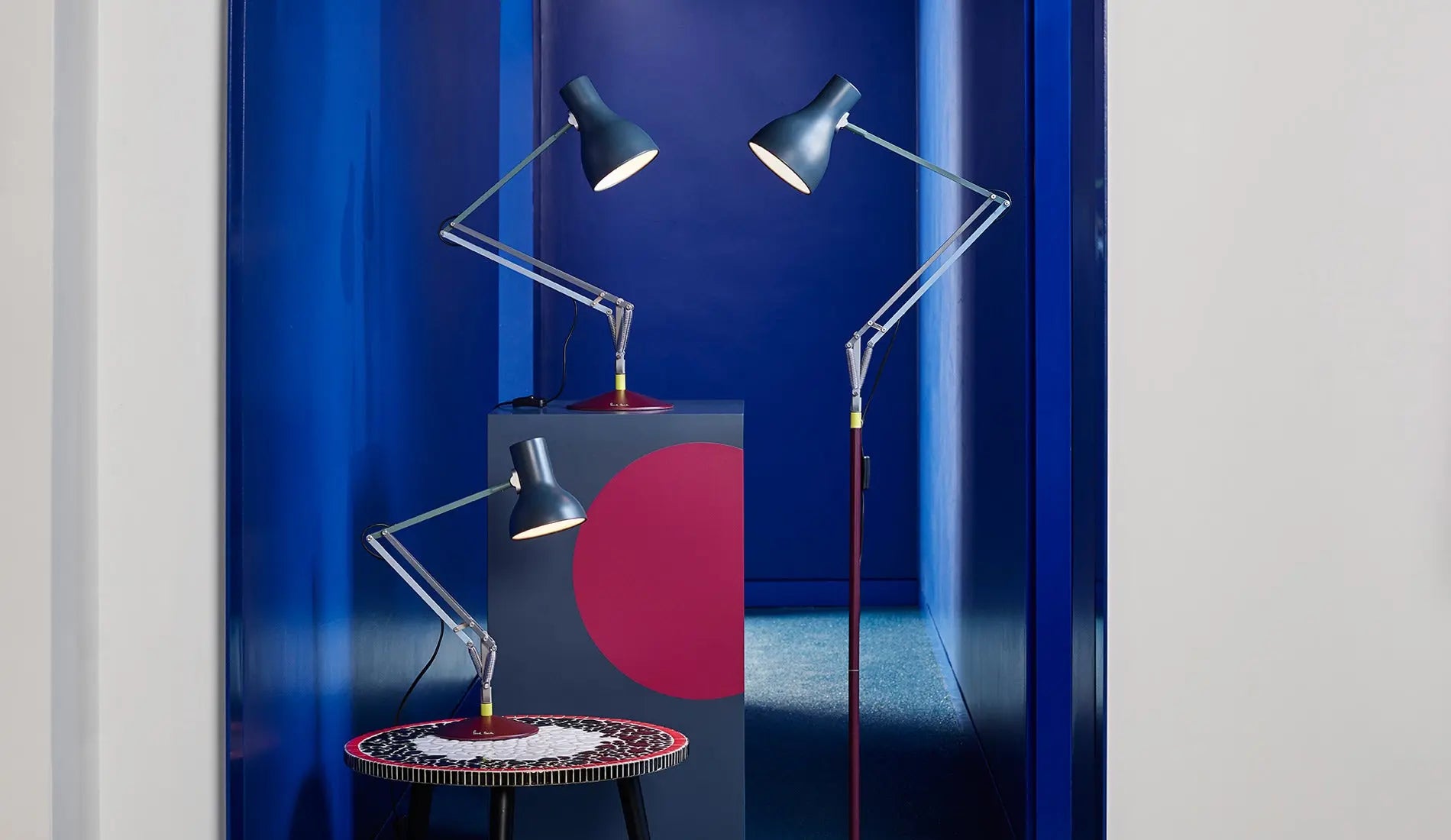 Anglepoise + Paul Smith Type 75 desk group