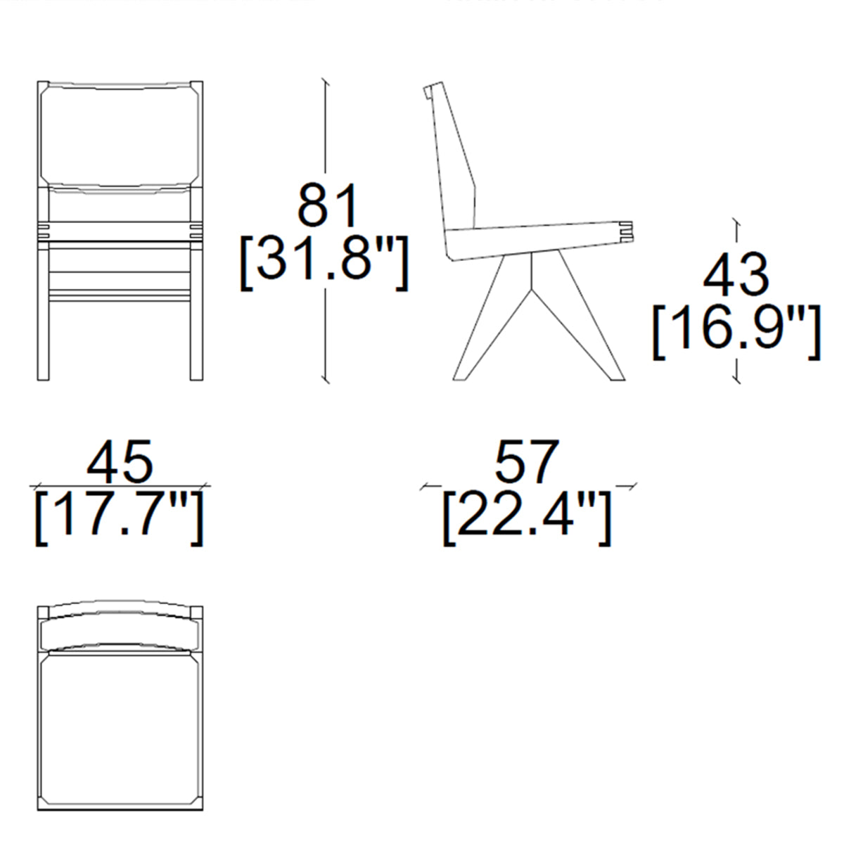 Cassina Capitol Complex Chair Skizze
