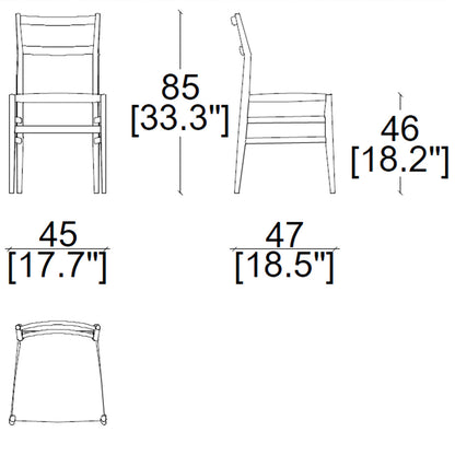 Cassina 646 Leggera Stuhl Skizze