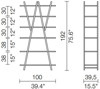 Cassina Nuvola Rossa Shelf Sketch