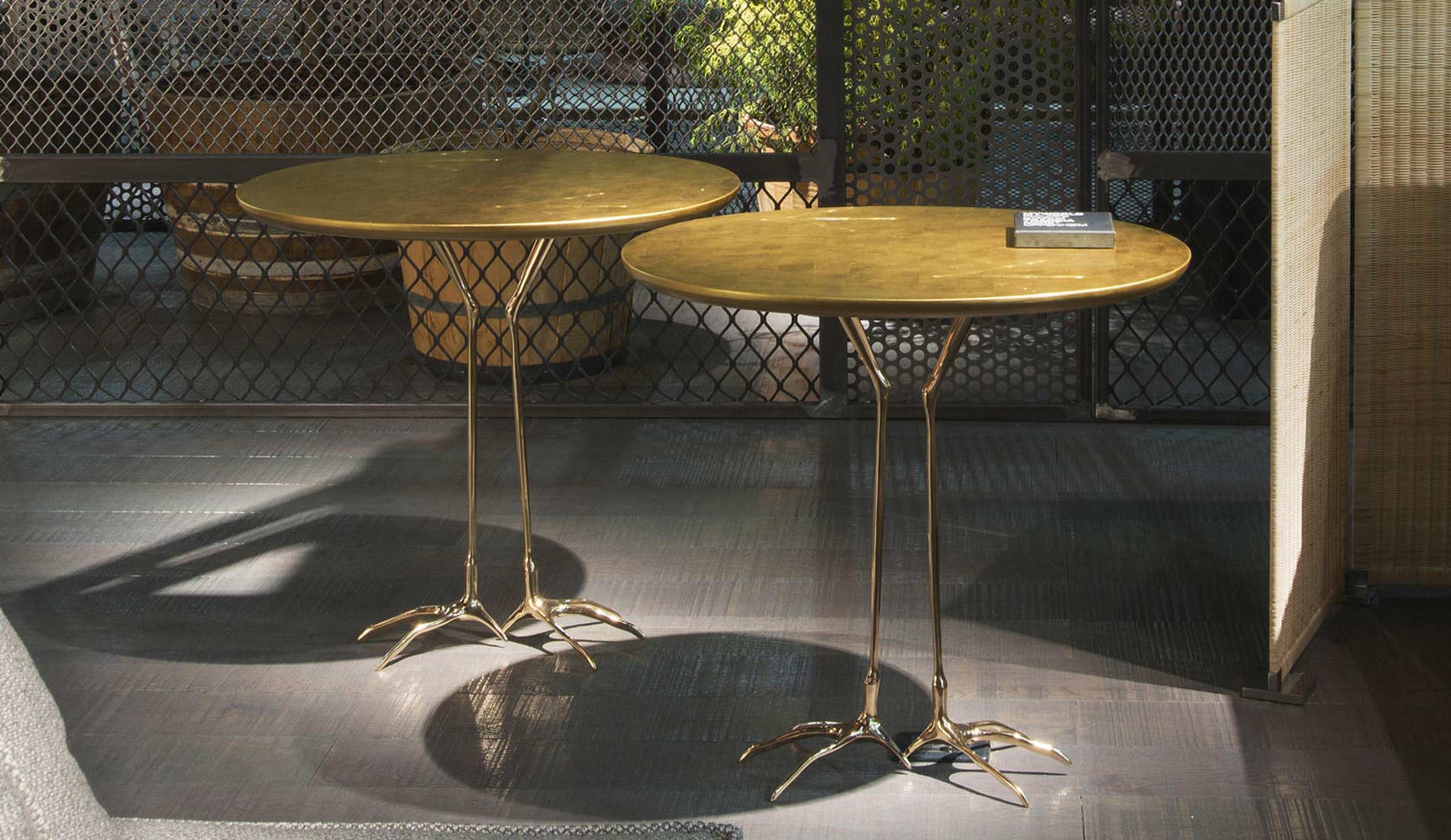 Cassina Traccia Side Table Beaten Gold 3