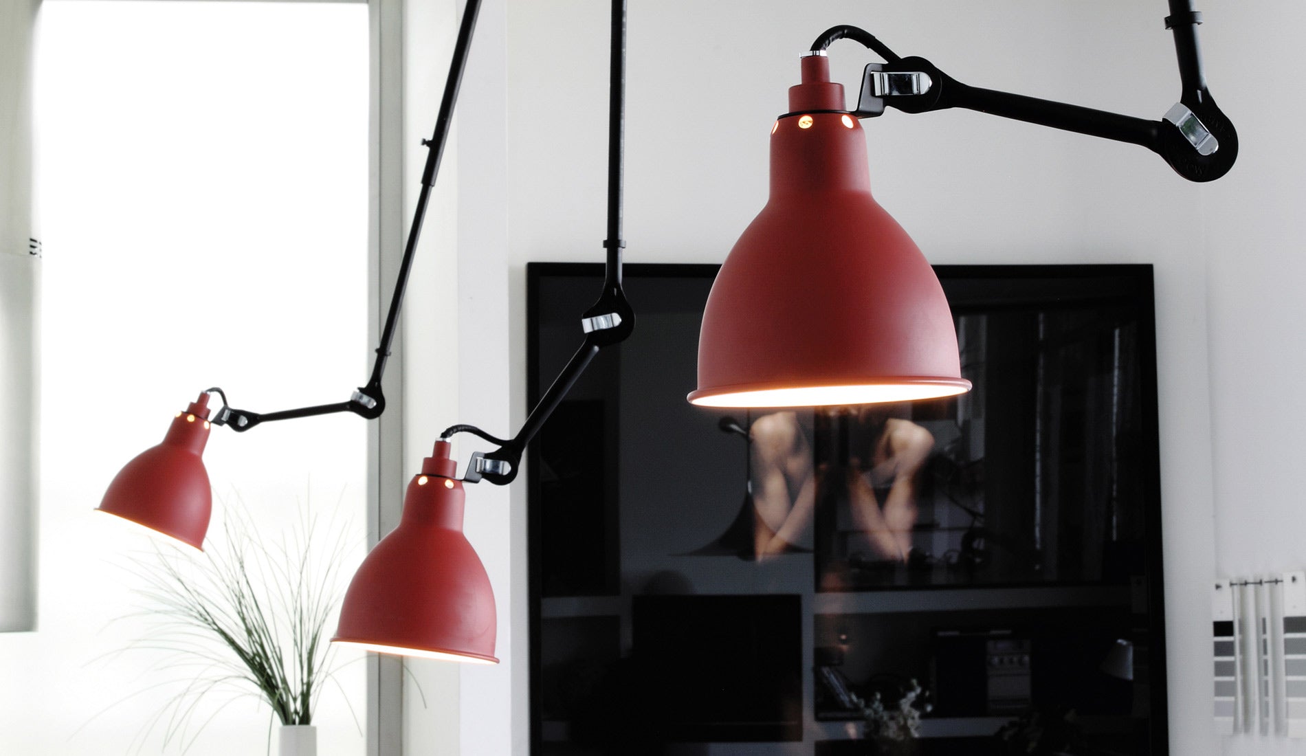 DCW Lampe Gras N°302 ceiling lamp Red 2