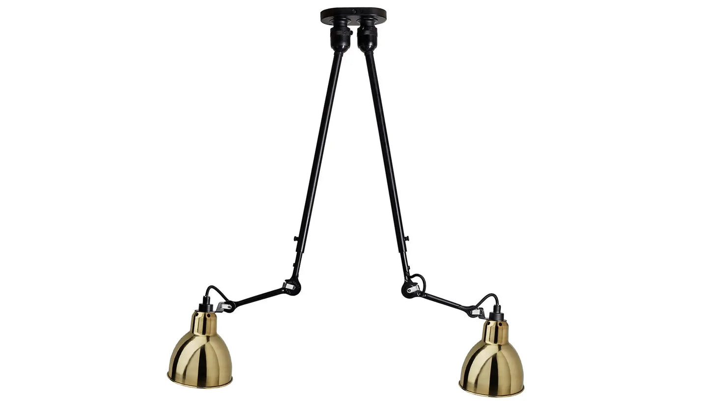 DCW Lampe Gras N°302 Double Brass