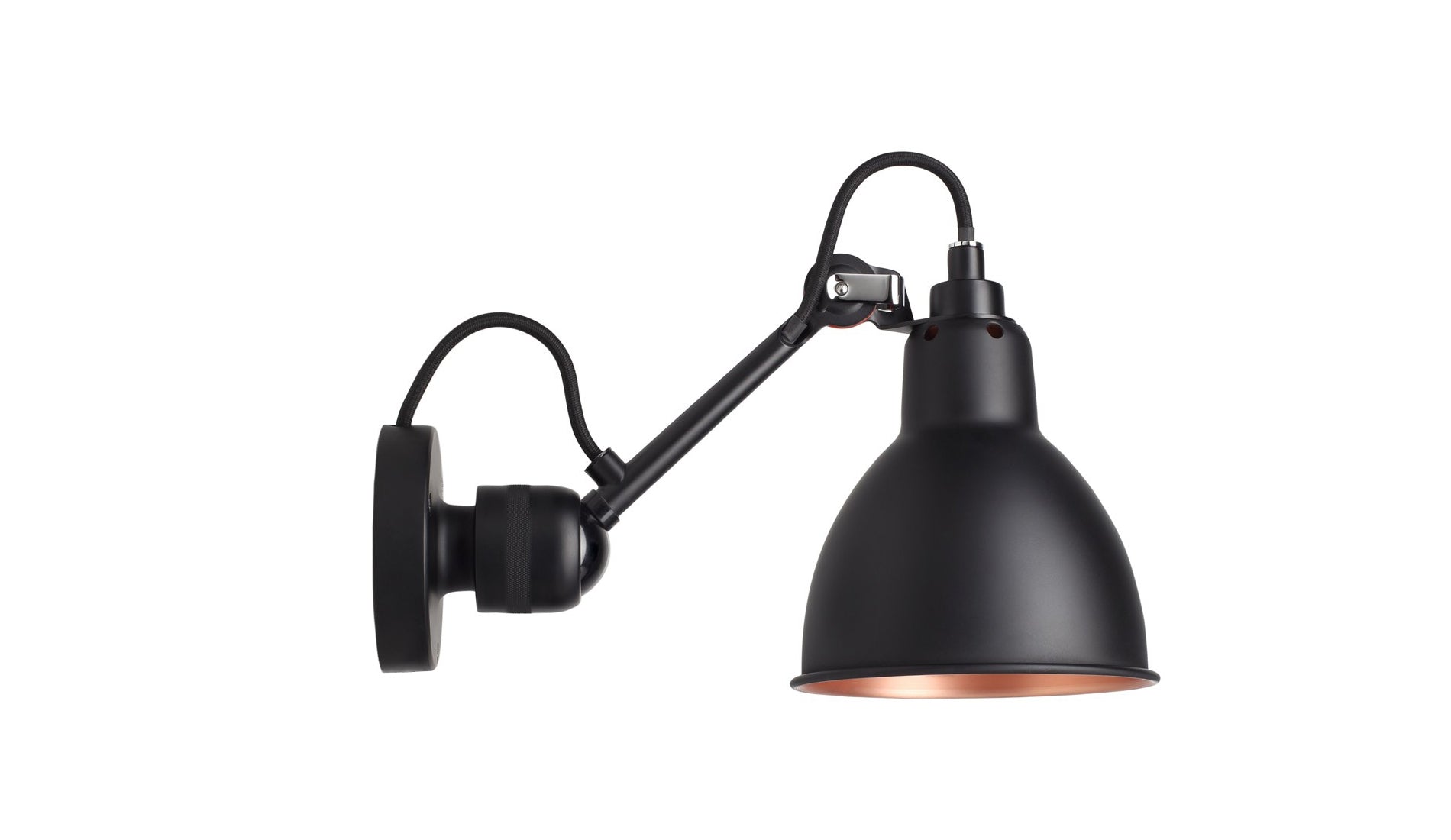 DCW Lampe Gras N°304 Wall Lamp black copper