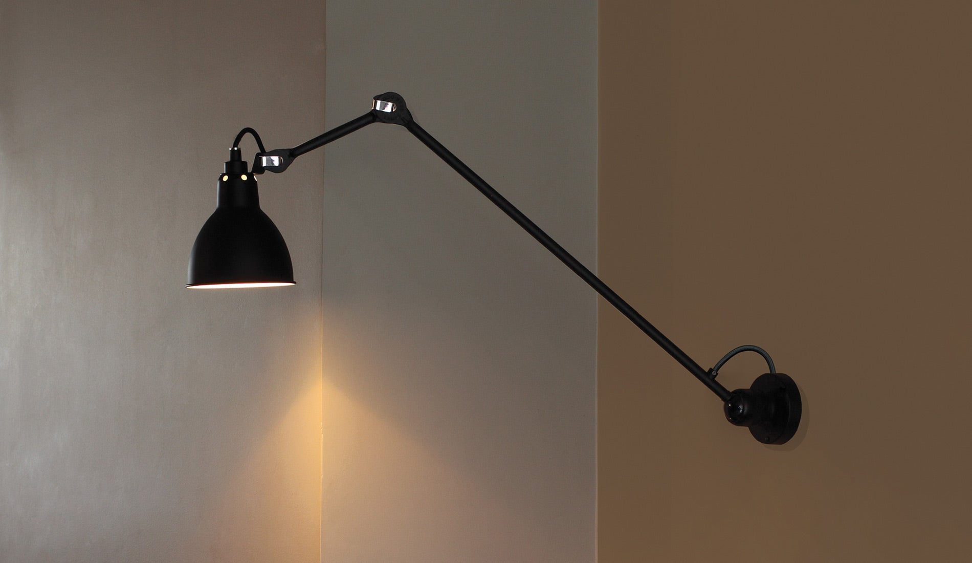 DCW Lampe Gras N°304 L60 wall lamp Black