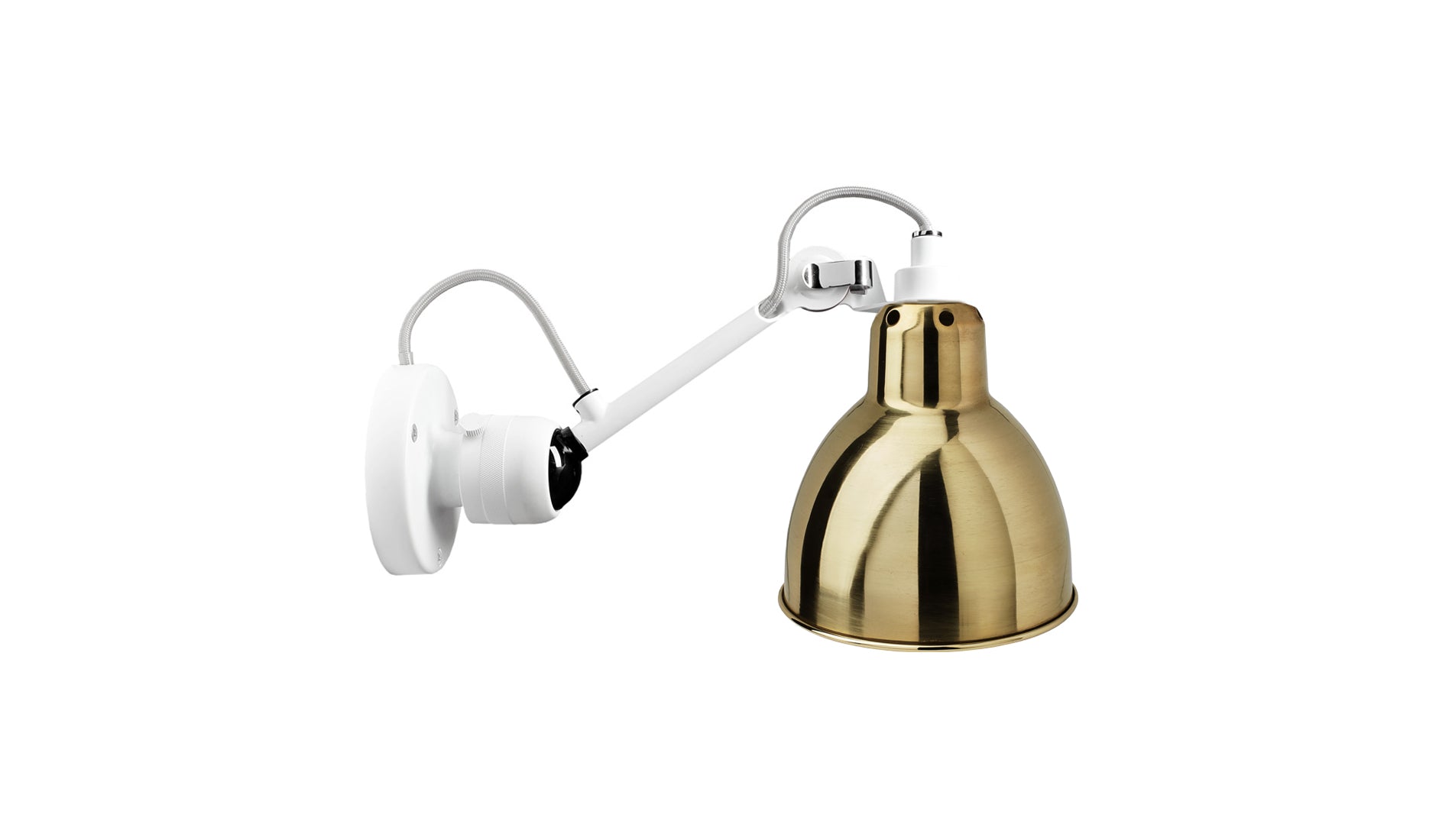 DCW Lampe Gras N°304 White Brass