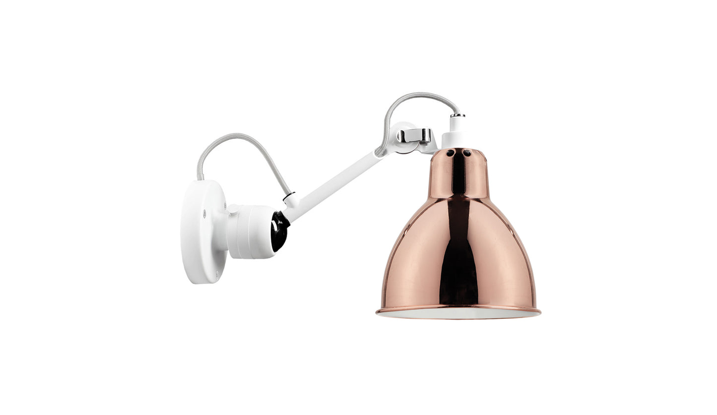 DCW Lampe Gras N°304 White Copper White Inside