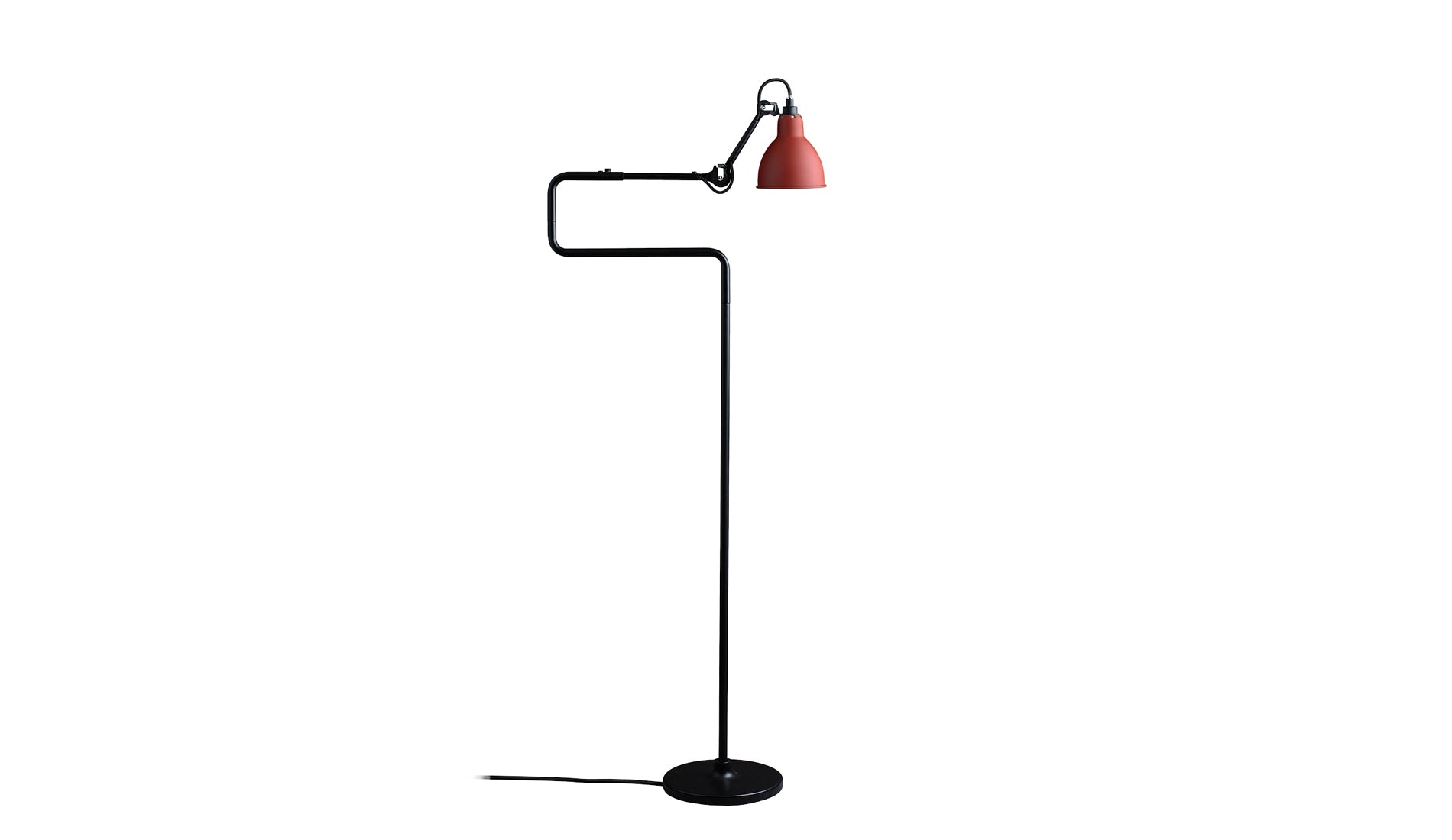 DCW - Lampe Gras N°411 - schwarz-rot