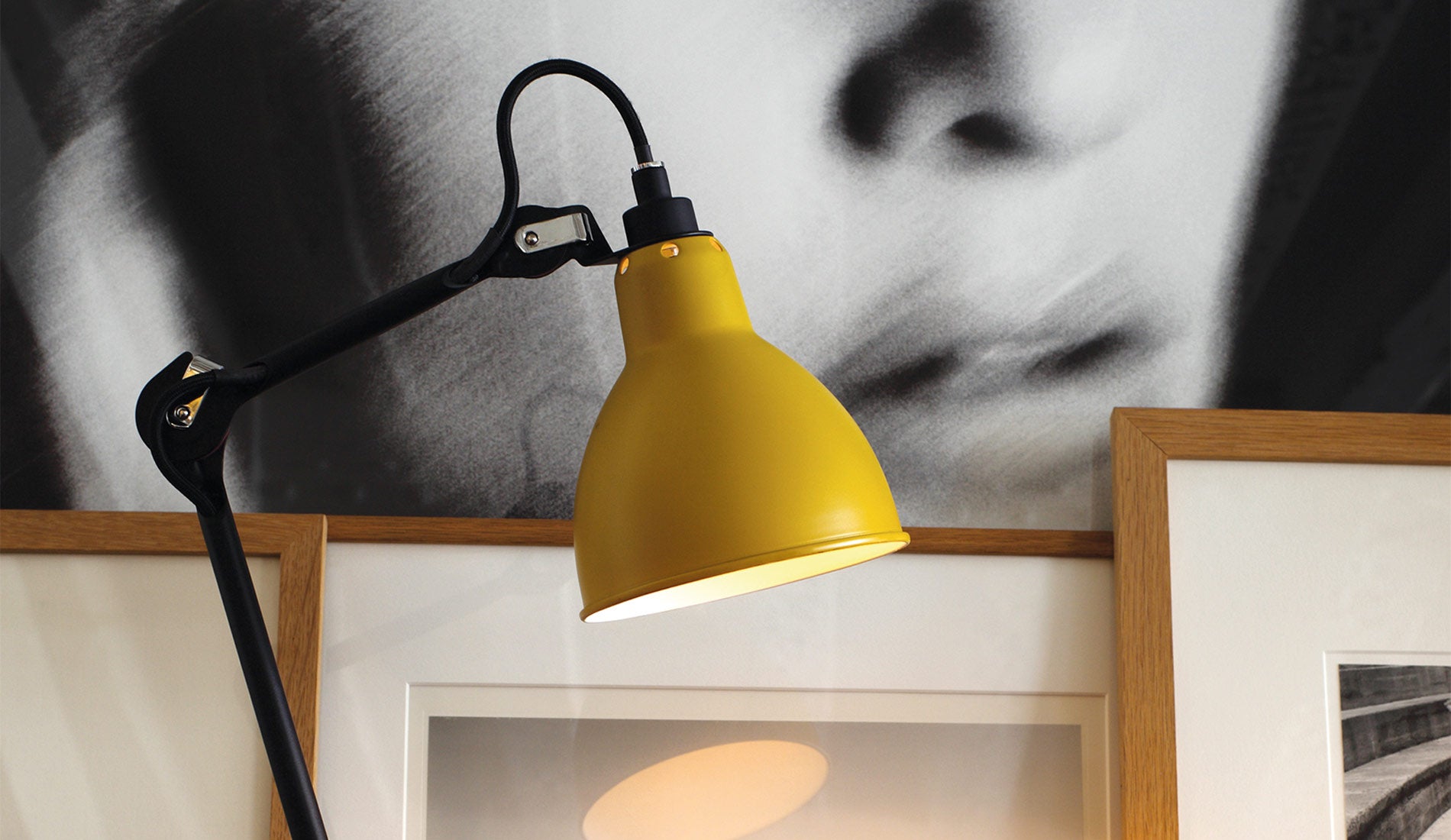 DCW Lampe Gras N°205 Black - Yellow