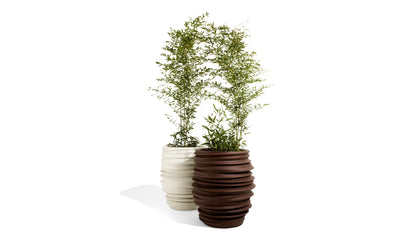 dedon babylon planter chalk und kupfer