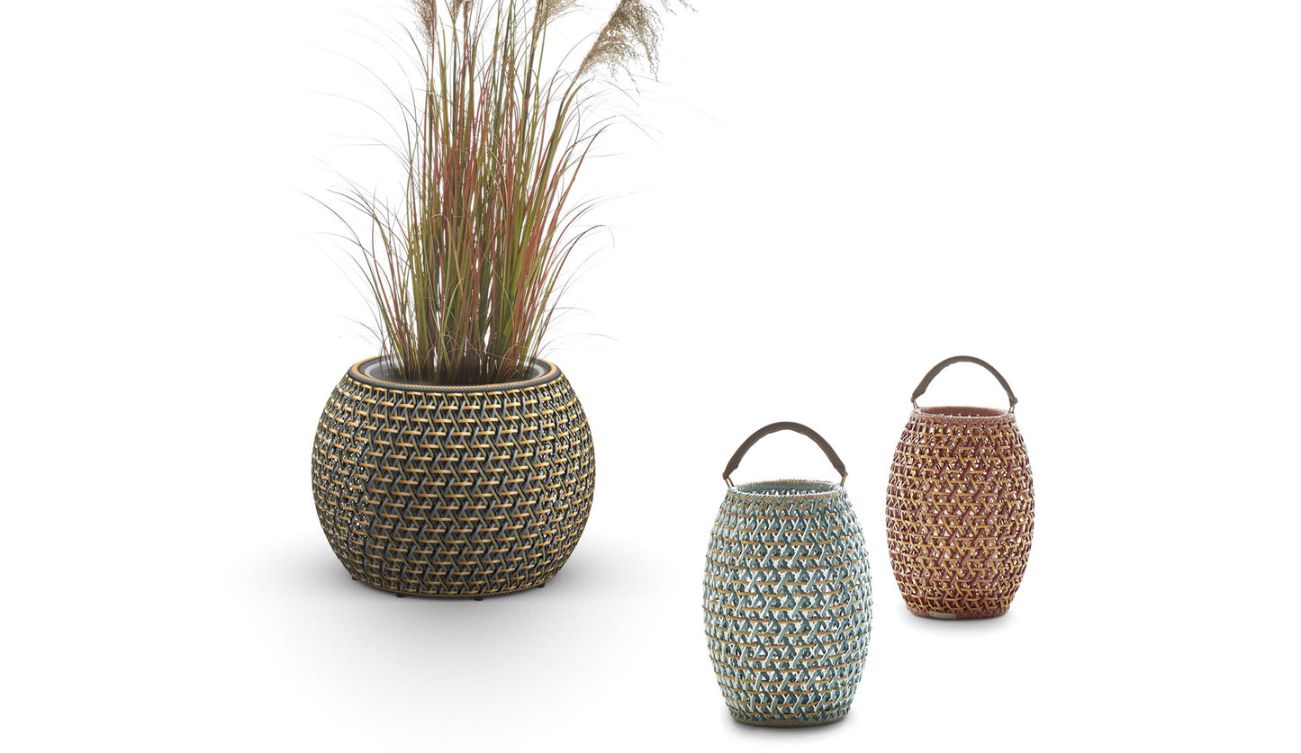 dedon dala planter small group