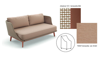 Dedon Mbarq 3 seater sofa | Chestnut