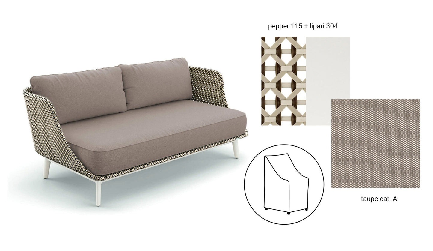 Dedon Mbarq 3 seater sofa | Pepper