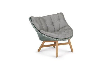 Dedon Mbrace lounge chair with upholstery