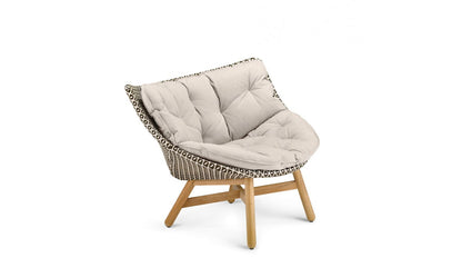 Dedon Mbrace lounge chair with upholstery