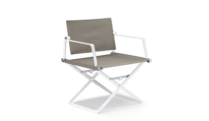 Dedon SeaX Folding Armchair | White Frame