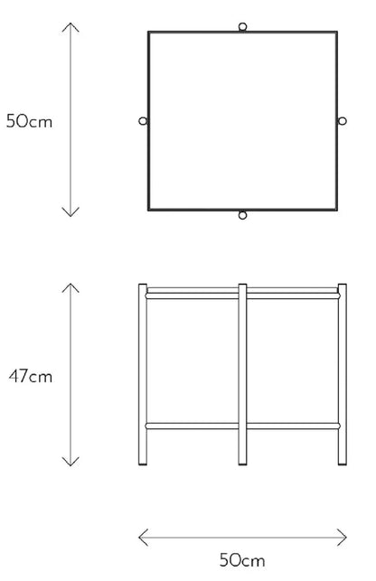 HANDVÄRK Marble original side table sketch