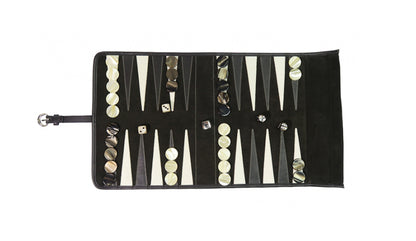 Hector Saxe Victor Travel Backgammon | Ebony