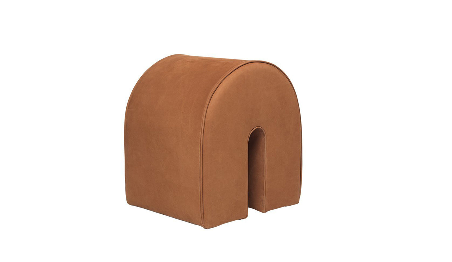 Kristina Dam | Curved Pouf | Cognac