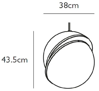 Lee Broom Crescent Pendant Lamp group sketch