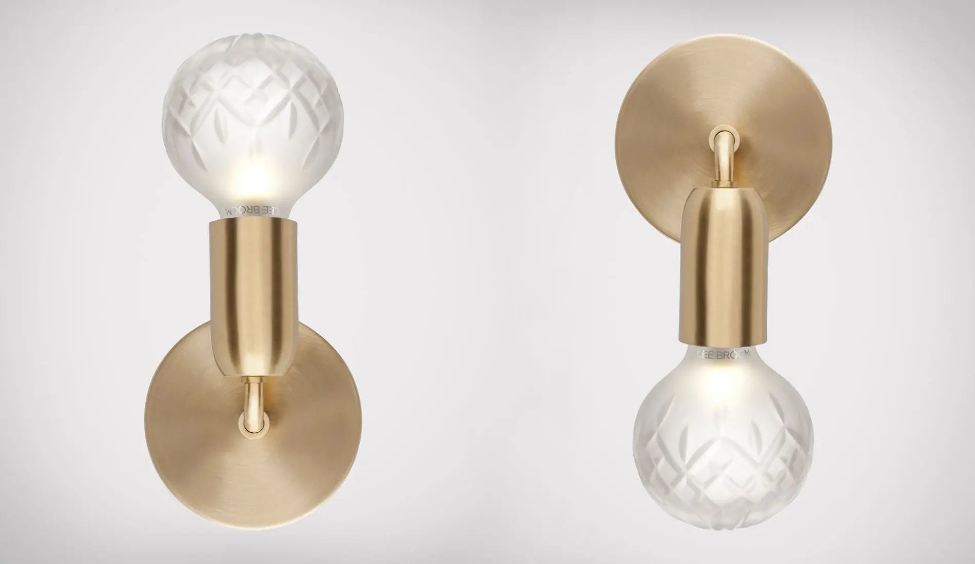 lee broom crystal bulb wall brushed brass group without logo