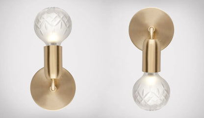 lee broom crystal bulb wall brushed brass group without logo