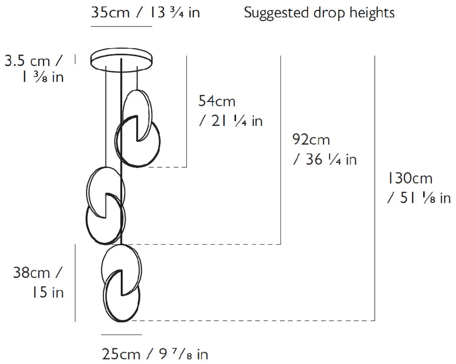 lee broom eclipse chandelier 3 piece sketch