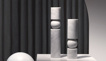 Lee Broom Fulcrum Marble Candle Holder