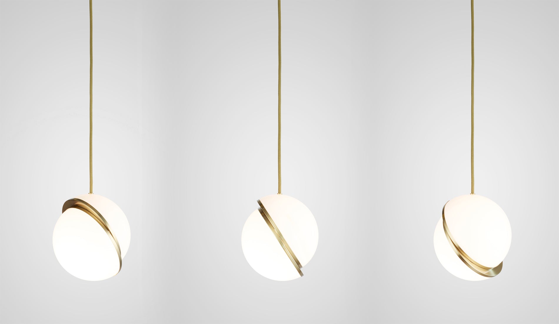 Lee Broom Mini Crescent Pendant group