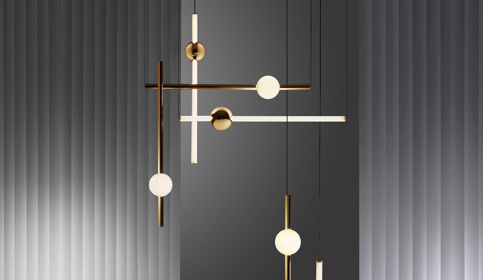 lee broom orion globe light gold group