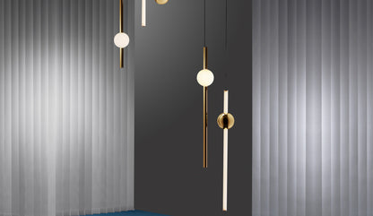 lee broom orion tube light gold group