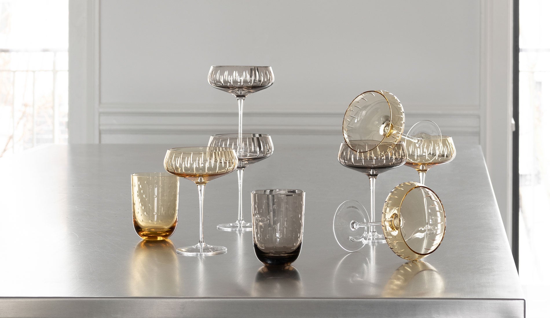 Louise Roe Crystal Soda Glas | Bernstein Group