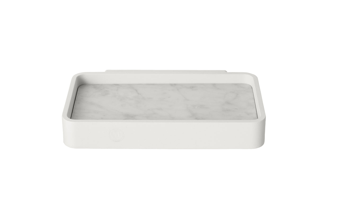 Audo Copenhagen soap dish with marble inlay