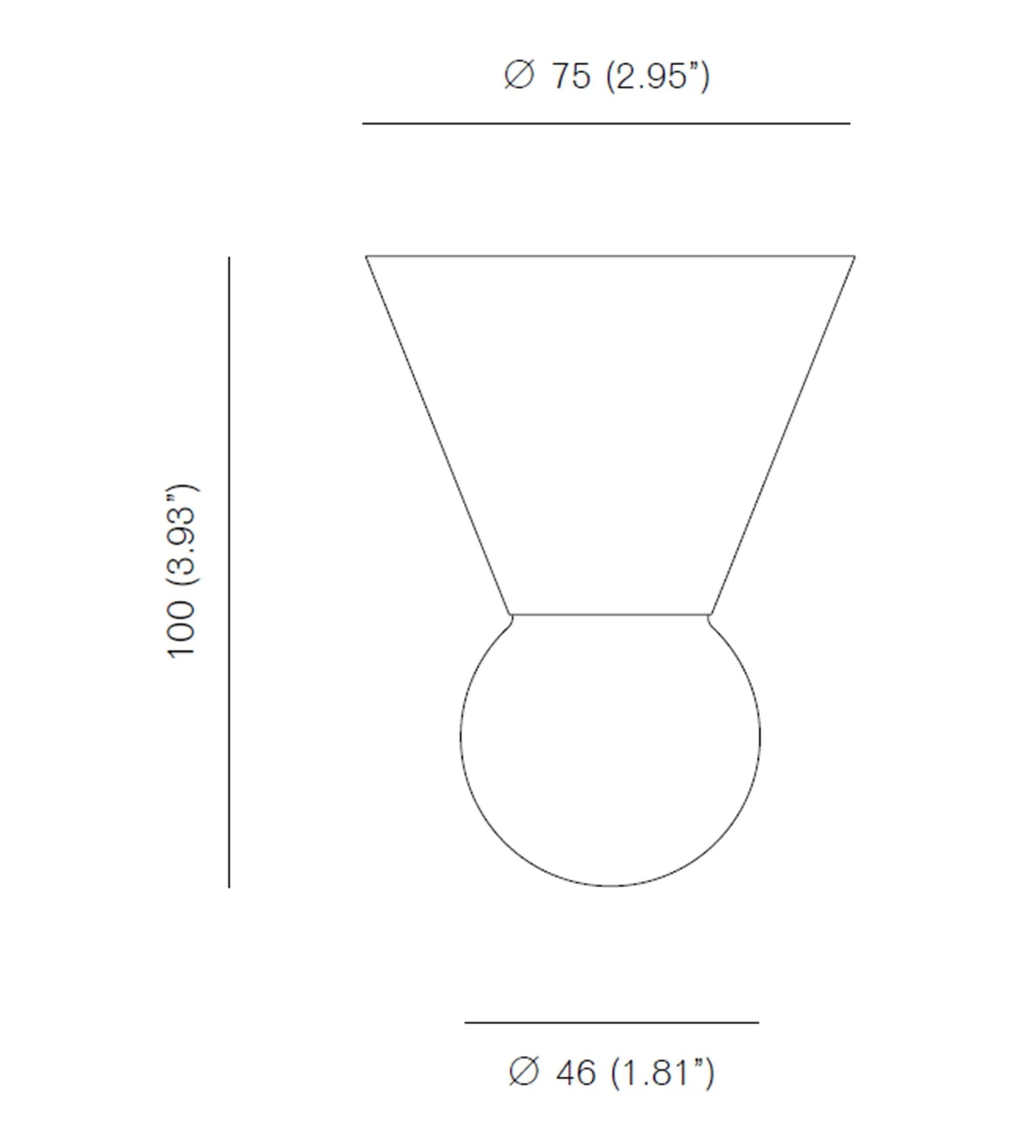 Michael Anastassiades Cone Sketch