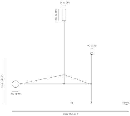 michael anastassiades mobile chandelier 1 sketch