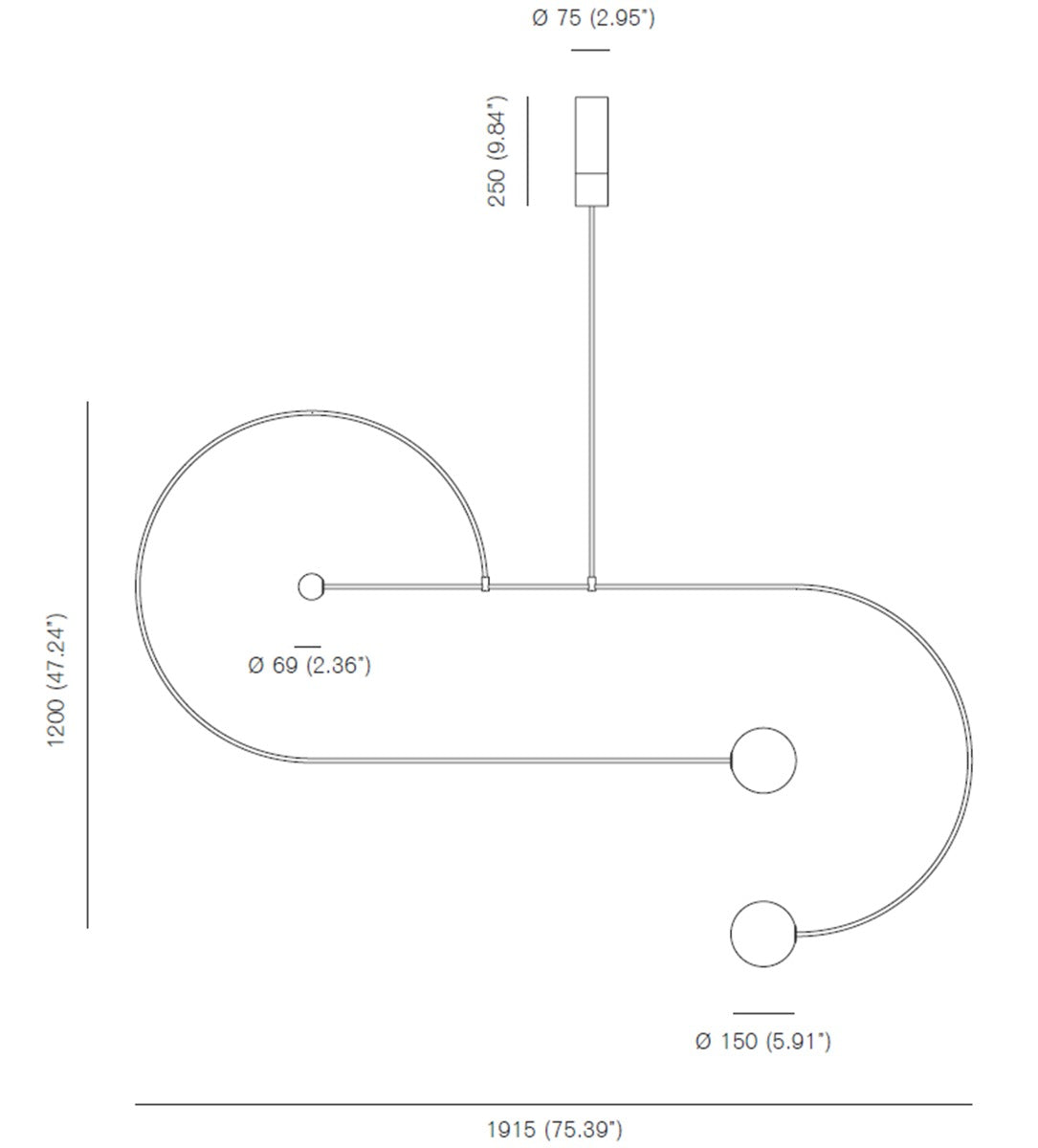 michael anastassiades mobile chandelier 13 sketch