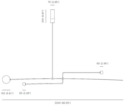 michael anastassiades mobile chandelier 3 sketch