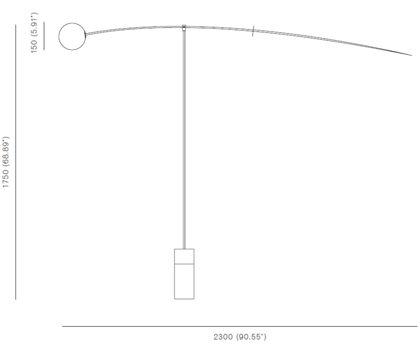 michael anastassiades mobile chandelier 5 sketch