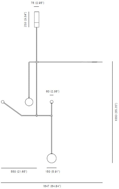 michael anastassiades mobile chandelier 6 sketch